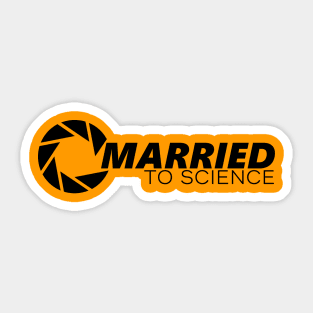 Married To Science Sticker